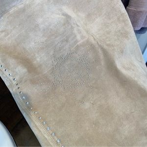 BCBG vintage suede skirt